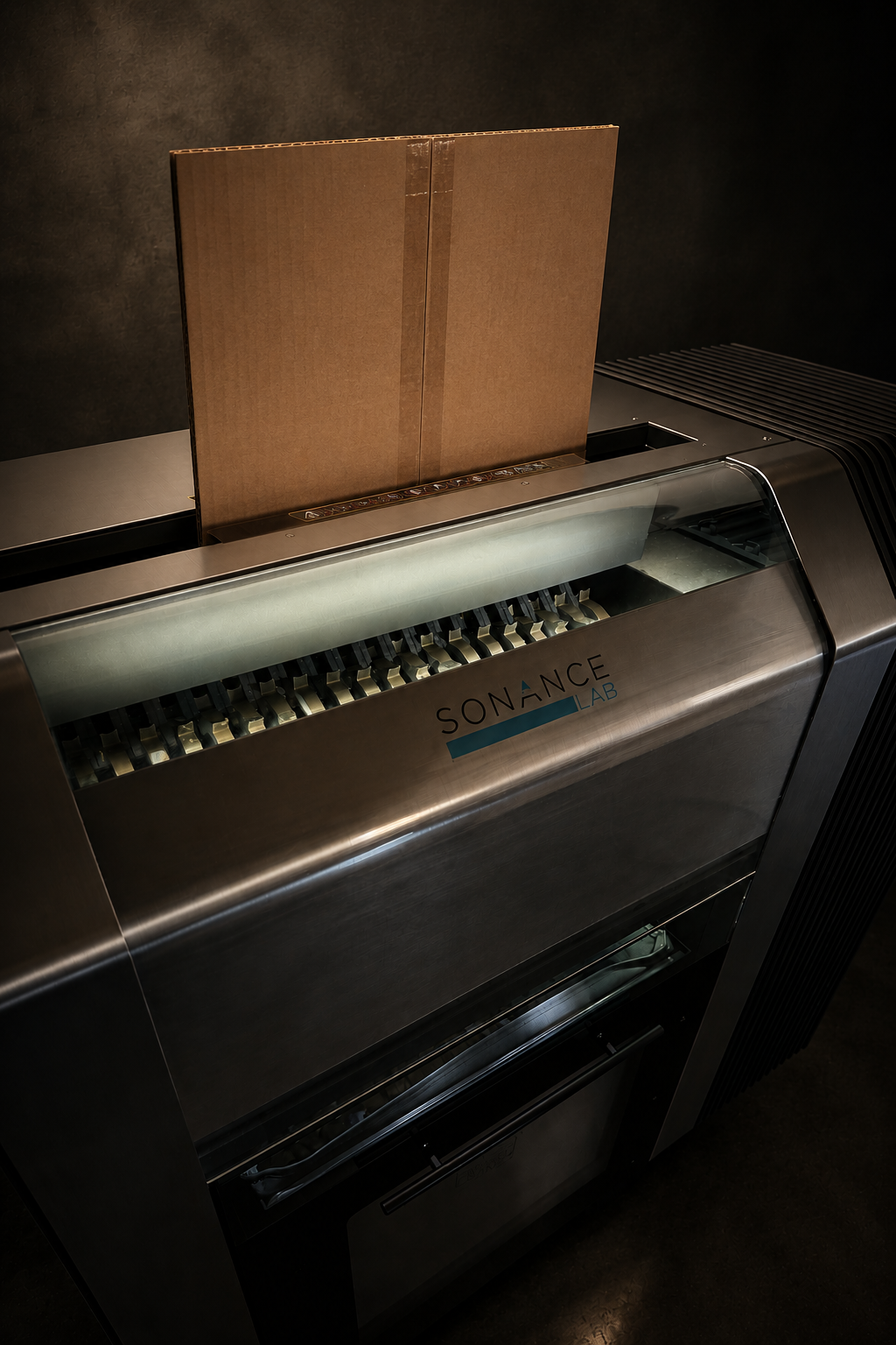 Cardboard Cruncher in a luxury mudroom